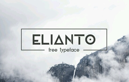 تحميل خط اجنبي رائع Elianto Free Font Download 