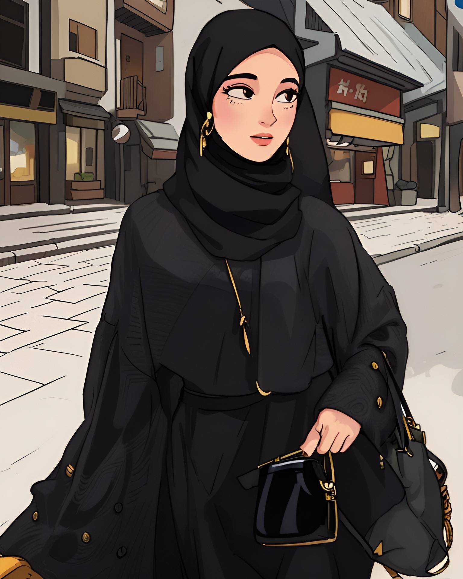 صور أنمي محجبات Hijabi Anime Girls 
