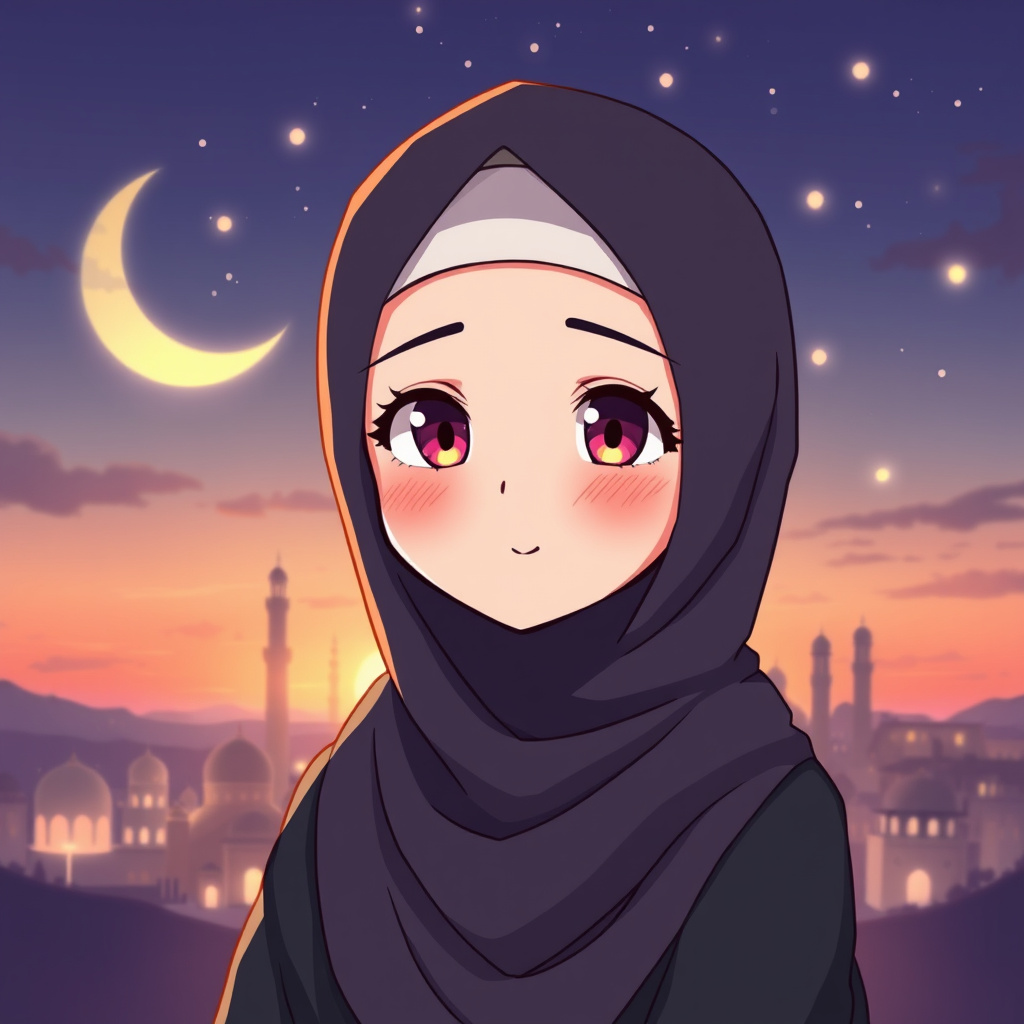 صور أنمي محجبات Hijabi Anime Girls 