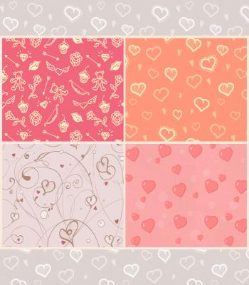 باترن قلوب فوتوشوب Hearts Photoshop Patterns 