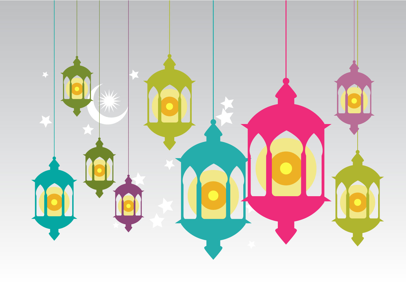 فيكتور خلفيه صور فانوس رمضان للتصميم Pelita Oil Lamp Vector Photoshop 